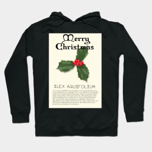 Holly Genus Christmas Card Hoodie